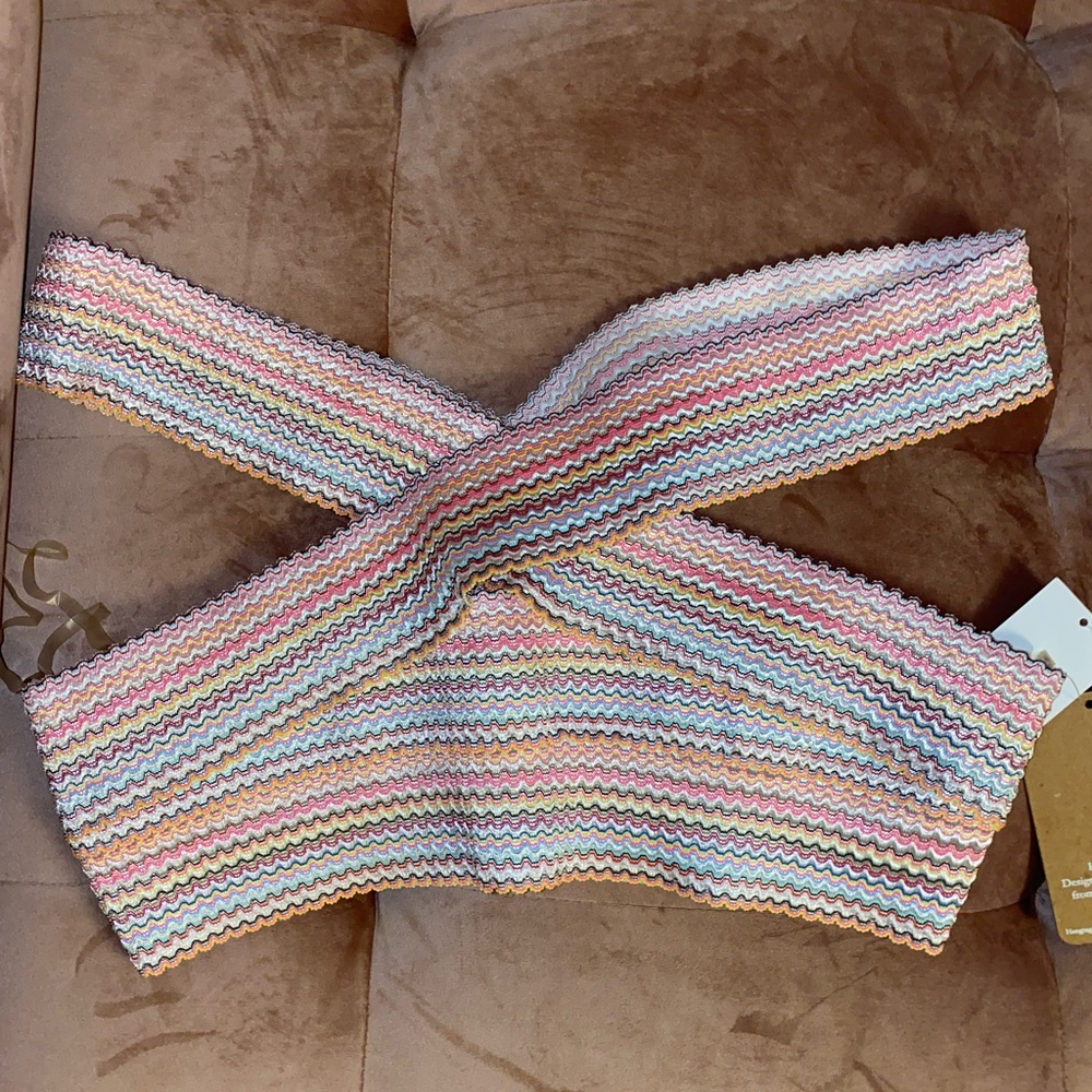 Striped Bikini Top